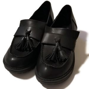 Wild Fable Heeled Chunky Loafer Black platform